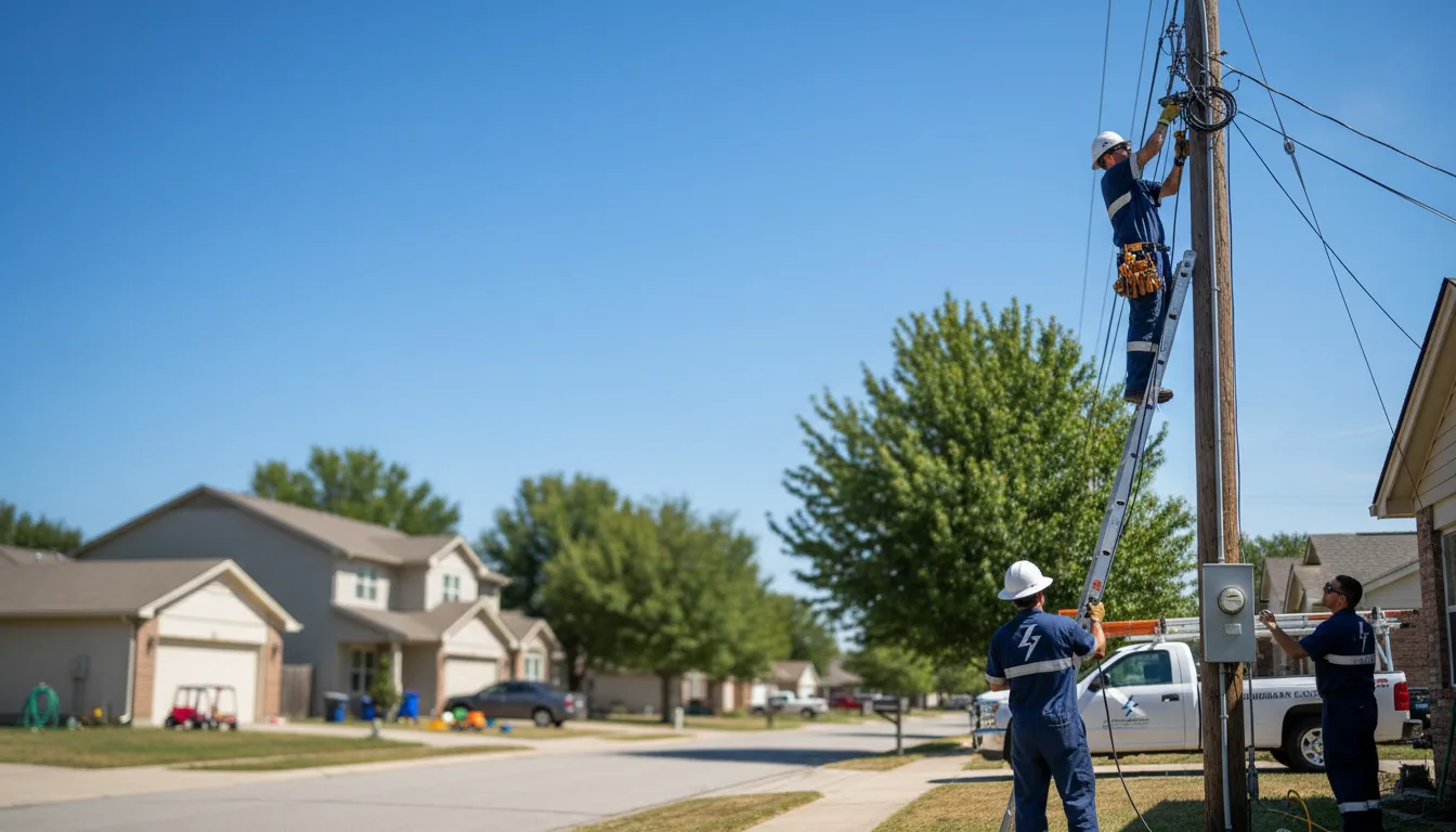 Residential electrician providing installation services in Spur, TX